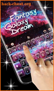 Fantasy Galaxy Dream Keyboard Theme screenshot