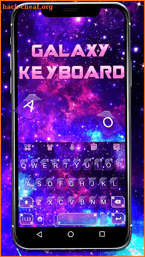 Fantasy Galaxy Glitter Theme Keyboard screenshot