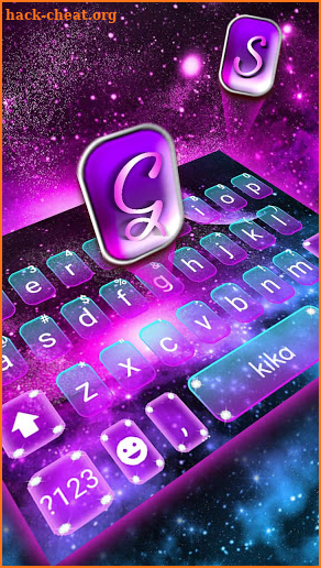 Fantasy Galaxy Keyboard Theme screenshot