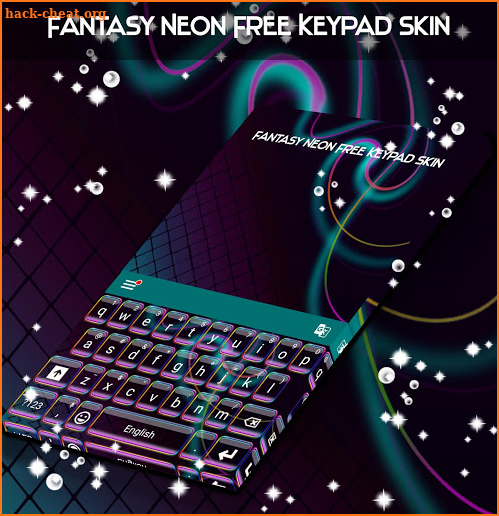Fantasy Neon Free Keypad Skin screenshot