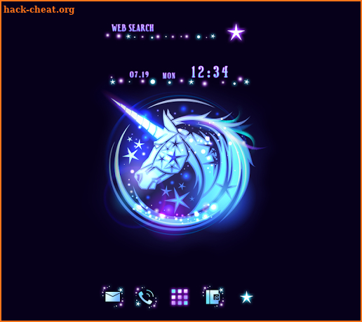 Fantasy Wallpaper Unicorn Emblem Theme screenshot