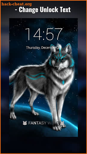 Fantasy Wolf Lock Screen screenshot