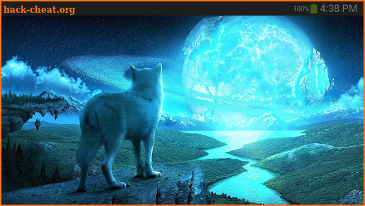 Fantasy Wolf Wallpaper screenshot