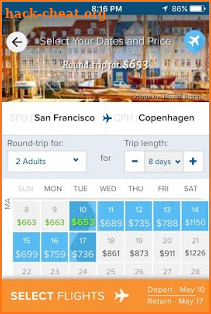 Fareness - Book Flights on the Cheapest Dates screenshot