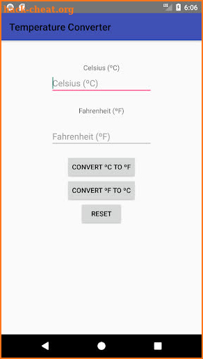 Farenheit to Celsius Converter screenshot