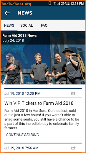 Farm Aid 2018 screenshot