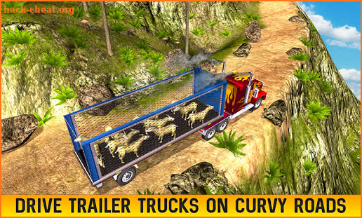Farm Animal Transport Truck Driving Games: Offroad screenshot