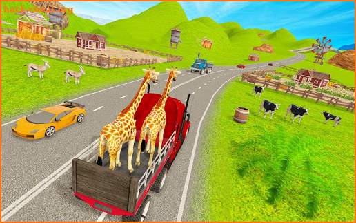 Farm Animal Truck Transport Simulator screenshot