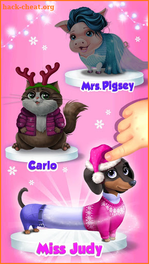 Farm Animals Christmas - Cute Winter Pets screenshot