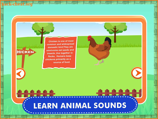 Farm Animals Sounds Kids Game - Animal Noises Quiz screenshot