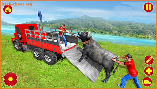 Farm Animals Transporter Truck Simulator :Wild Sim screenshot