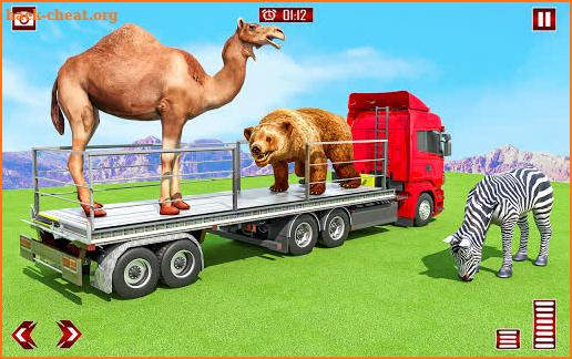 Farm Animals Transporter Truck Simulator :Wild Sim screenshot