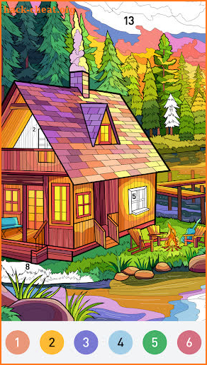 Farm Color - Paint by number screenshot