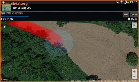 Farm Sprayer GPS screenshot