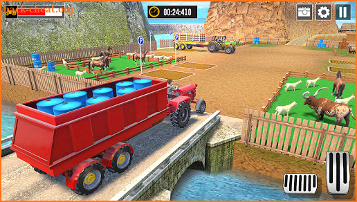 Farming Tractor Trolley Parking: Tractor Driving screenshot