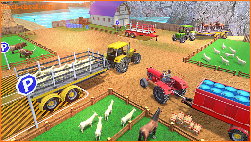 Farming Tractor Trolley Parking: Tractor Driving screenshot