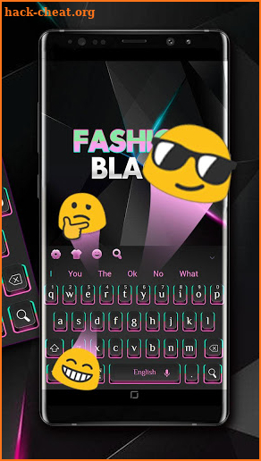 Fashion Black Keyboard screenshot