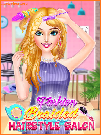 Fashion Braided Hair Salon Stylist - Girls Games screenshot