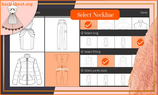 Fashion Design Drawing - Flat Sketch screenshot