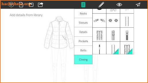 Fashion Design Flat Sketch screenshot