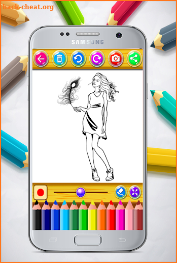 Fashion Girl Coloring Book screenshot