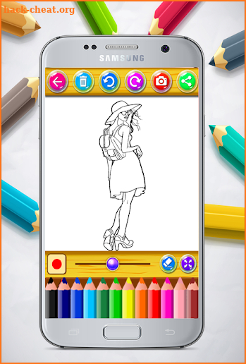 Fashion Girl Coloring Book screenshot