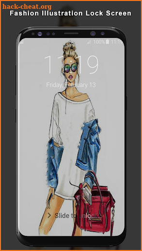 Fashion Illustration Lock Screen screenshot