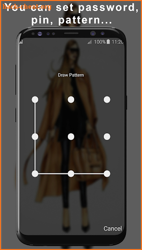 Fashion Illustration Lock Screen screenshot