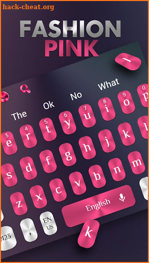 Fashion Pink Metal Keyboard screenshot