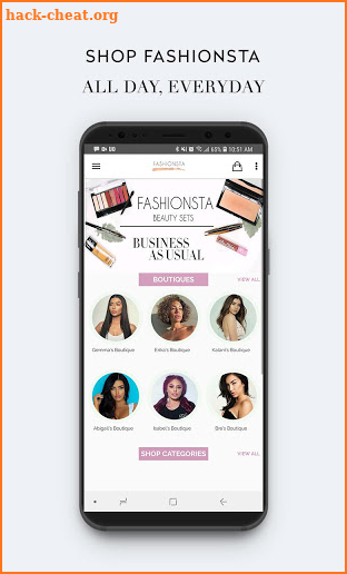 Fashionsta.com - Influencer Beauty Boutiques screenshot