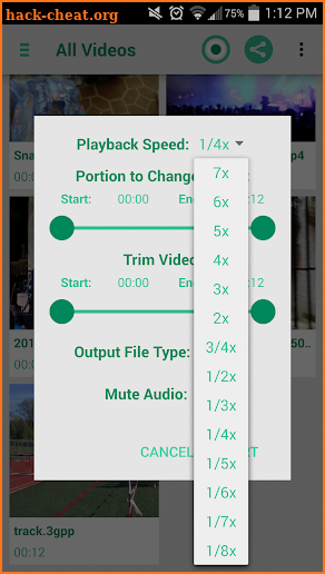 Fast & Slow Motion Video Tool screenshot