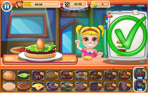 Fast Burger : Burger Chef Restaurant Game for Kids screenshot