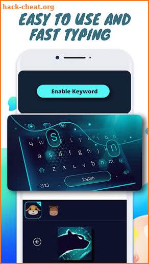 Fast Cheeta Keyboard theme - Live Wallpapers screenshot