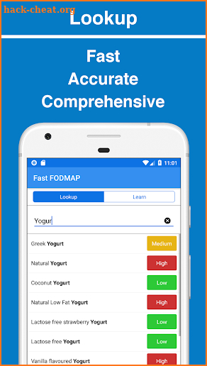 Fast FODMAP Lookup & Learn screenshot