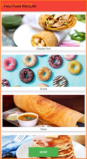 Fast Food Recipes screenshot