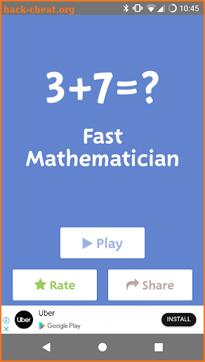 Fast Math - Math game for brain excercise screenshot