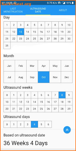 FAST Pregnancy Calculator for Health Professionals screenshot