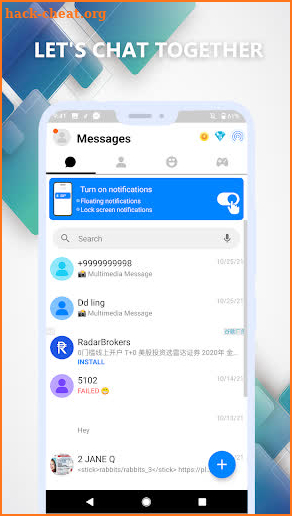 Fast Transfer Messages screenshot