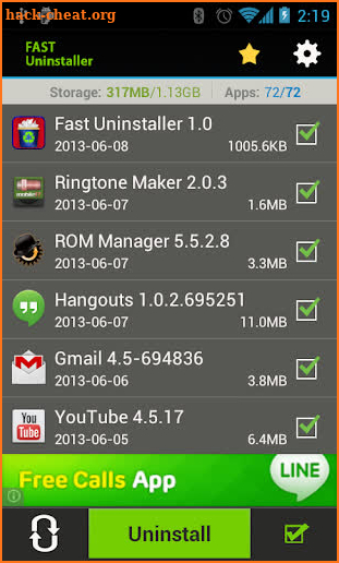 Fast Uninstaller screenshot