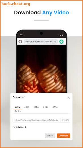 Fast Video Downloader: Browser screenshot