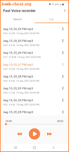 Fast Voice Recorder screenshot