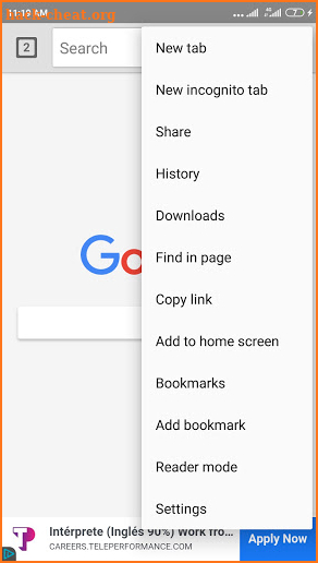 Fast Web Browser screenshot