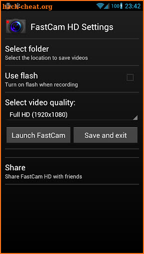 FastCam HD Quick Video Camera screenshot