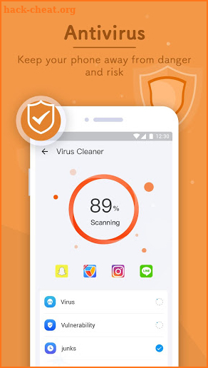Faster Cleaner - Antivirus, Booster, Phone Cleaner screenshot