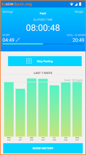 Fasti - fasting tracker screenshot