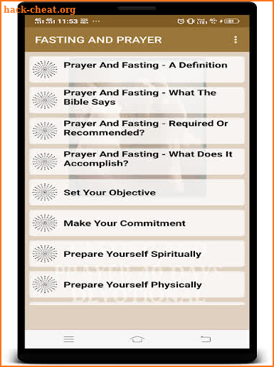 FASTING AND PRAYER screenshot