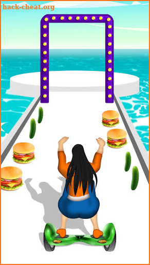 Fat Body 2 fit race food run girl racing game 3d screenshot