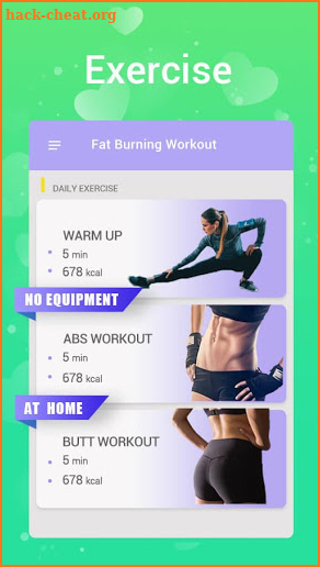 Fat Burning Workout - Home Weight lose screenshot