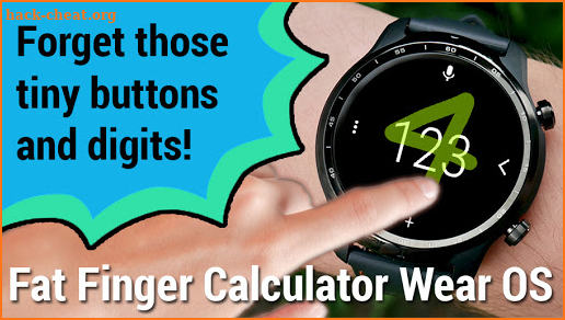 Fat Finger Calculator Wear OS screenshot