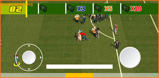 Fat football run! 3d game! Fan on a field! screenshot